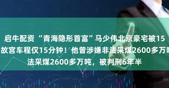 启牛配资 “青海隐形首富”马少伟北京豪宅被1520万元拍卖，距故宫车程仅15分钟！他曾涉嫌非法采煤2600多万吨，被判刑6年半