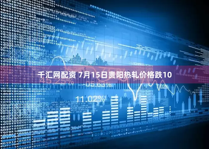 千汇网配资 7月15日贵阳热轧价格跌10